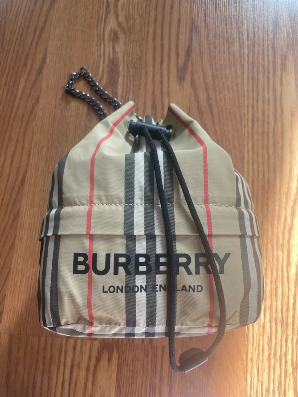 Burberry Vintage Check Drawstring Bucket Bag + Handle & Insert Mini Crossbody - Picture 5 of 17